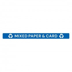 Jantex Slim Bin deksellabel Gemengd Papier & Karton - Blauw