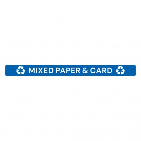 Jantex Slim Bin deksellabel Gemengd Papier & Karton - Blauw