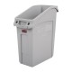 Slim Jim afvalbak grijs 49L | Compacte polyethyleen onderbouwbak