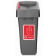 Jantex Slim Bin Label - Rood Papier Afvalbaklabel 360x30mm