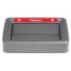 Jantex Slim Bin Label - Rood Papier Afvalbaklabel 360x30mm