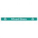 Jantex Slim Bin Label Gemengd Glas - Groen Afvalsticker