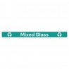 Jantex Slim Bin Label Gemengd Glas - Groen Afvalsticker