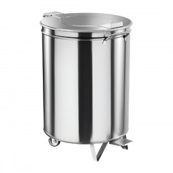 Gastro M RVS Pedaalemmer met Wielen 50L
