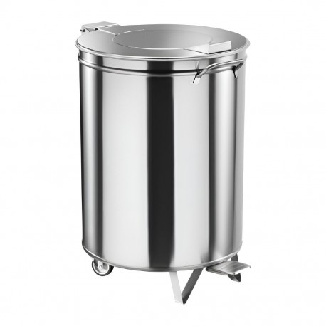 Gastro M RVS Pedaalemmer met Wielen 50L