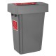 Jantex Slim Bin Label Kunststoffen - Rood