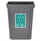 Jantex Slim Bin Label Gemengd Glas – Groen Afvalsticker voor Afvalbakken