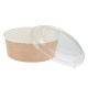 Colpac recyclebare kraft saladebakken met deksel groot 1300ml (150 stuks)