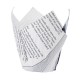 Chevler krantenprint frietpapier – bont frietzakje (1100 stuks)