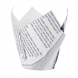 Chevler krantenprint frietpapier – bont frietzakje (1100 stuks)