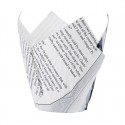 Chevler krantenprint frietpapier – bont frietzakje (1100 stuks)