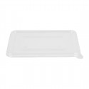 Fiesta Recycleerbare Deksels voor Bagasse-Containers - Helder PET (100 stuks)