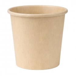 Fiesta Recyclebare Papieren Portiepotjes 80ml – Bruin (1000 stuks)