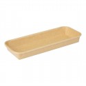 Fiesta Recycleerbare Sushi Schaaltjes 220x90mm - Bruin Papier (300 stuks)