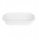 Fiesta Composteerbare Bagasse Ovale Containers 850ml – Afhaalverpakking (100 stuks)