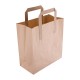 Fiesta Recyclable bruine papieren draagtassen klein met platte handvatten (250 stuks)