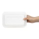 Fiesta Composteerbare Bagasse Voedselcontainers 400x335mm (200 stuks) - Wit