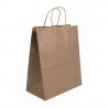 Fiesta Recyclable Bruine Papieren Tassen met Twist Handle - Groot (250 stuks)