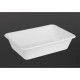 Fiesta Composteerbare Bagasse Afhaalbakjes Wit 650ml - Voordeelverpakking 100 stuks