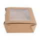 Fiesta Compostable composteerbare saladebakken met PLA venster 1600ml - 200 stuks
