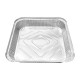 Fiesta Recyclebare Ondiepe Foliecontainers 1580ml (200 Stuks) - Zilveren Aluminium Bakjes