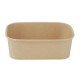 Fiesta Recyclable rechthoekige afhaalbakjes 750ml, bruin (300 stuks)