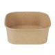 Fiesta Recycleerbare Vierkante Container Basissen 1200ml (300 stuks) - Bruin Papier