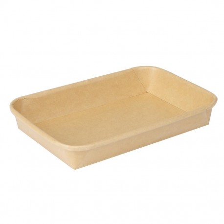 Fiesta Recyclable No. 3 Sushi Schaal Bodems 160x115mm – Bruin Papier (300 stuks)