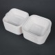 Fiesta Compostable bagasse hamburgerbakjes 152mm - Wit (500 stuks)