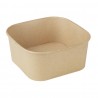 Fiesta Recycleerbare Vierkante Containerbodems 1400ml – Bruin Papier (300 stuks)