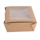 Fiesta Compostable composteerbare saladebakken met PLA venster 1200ml - 200 stuks