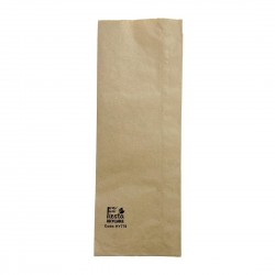 Fiesta recyclebare papieren zakjes voor baguette en panini 300x110x60mm, bruin (1000 stuks)