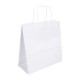 Fiesta Recyclebare Witte Papieren Draagtassen met Gedraaid Handvat - Klein (250 stuks)