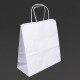 Fiesta Recyclebare Witte Papieren Draagtassen met Gedraaid Handvat - Klein (250 stuks)