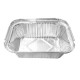 Nisbets Essentials Foliecontainers en Deksels 250ml - Aluminium Afhaalverpakkingen (50 Stuks)