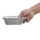Nisbets Essentials Foliecontainers en Deksels 250ml - Aluminium Afhaalverpakkingen (50 Stuks)