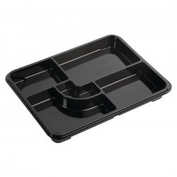 Faerch recyclebare bentoboxen 263 x 201mm – Zwart (90 stuks)