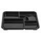Faerch recyclebare bentoboxen 263 x 201mm – Zwart (90 stuks)