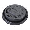 Fiesta Compostable composteerbare deksels 23cl koffiebekers - 1000 stuks, zwart