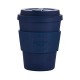 Ecoffee Cup herbruikbare bamboe koffiebeker donkerblauw 340ml