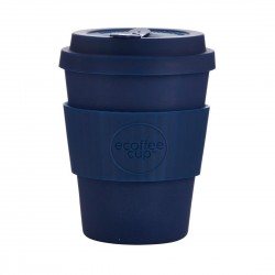 Ecoffee Cup herbruikbare bamboe koffiebeker donkerblauw 340ml