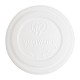 Vegware 62-serie CPLA deksels voor espressobekers (2000 stuks)