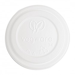 Vegware 62-serie CPLA deksels voor espressobekers (2000 stuks)