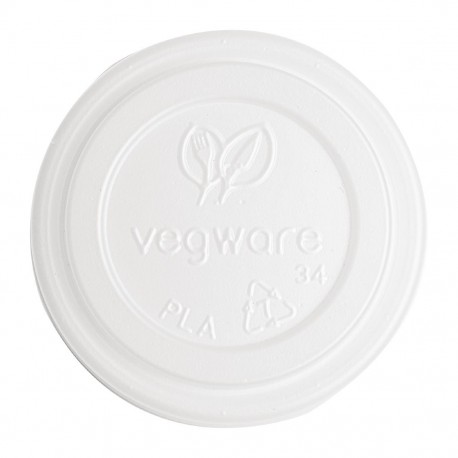Vegware 62-serie CPLA deksels voor espressobekers (2000 stuks)