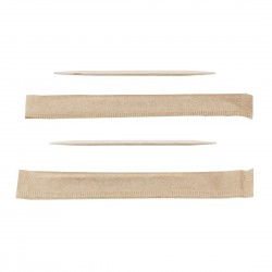Sier Disposables FSC® Houten Tandenstoker, Twee Punten, 65 mm - Per Stuk Verpakt (1000 stuks)