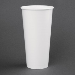 Fiesta Recyclable papieren beker 90mm voor koude dranken – 625ml, wit (1000 stuks)