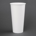 Fiesta Recyclable papieren beker 90mm voor koude dranken – 625ml, wit (1000 stuks)