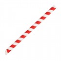 Fiesta Composteerbare Bubble Tea Rietjes Rood & Wit 12x210mm (150 stuks)