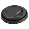 Fiesta Compostable deksels voor koffiebekers 340ml – CPLA, zwart (1000 stuks)