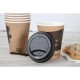 Fiesta Compostable deksels voor koffiebekers 340ml – CPLA, zwart (1000 stuks)